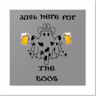 Here for the Boos! Halloween party T-shirt. Posters and Art